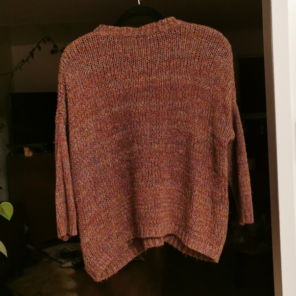 Slouchy Boho mid-sleeve Sweater - Picture 2 of 4
